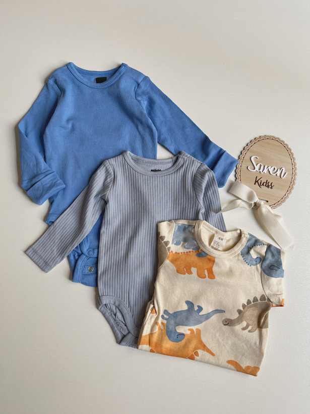 بادی بچگانه نخ پنبه وارداتی h&m